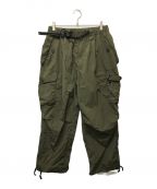 and wanderアンドワンダー）の古着「oversized cargo pants」｜オリーブ