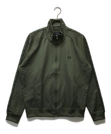 FRED PERRY（フレッドペリー）の古着「Contrast Tape Track Jacket」｜グリーン