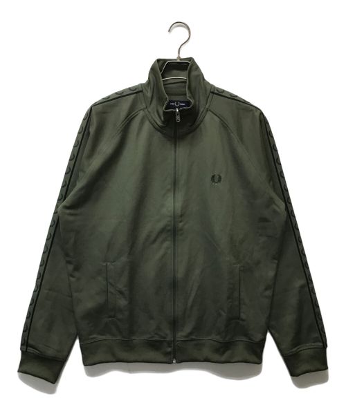 FRED PERRY（フレッドペリー）FRED PERRY (フレッドペリー) Contrast Tape Track Jacket グリーン サイズ:XLの古着・服飾アイテム