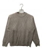 AURALEEオーラリー）の古着「SUPER FINE WOOL RIB KNIT BIG P/O」｜ベージュ