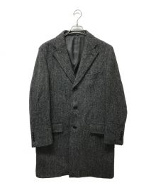 OXFORD CLASSIC（オックスフォードクラシック）の古着「Harris Tweed チェスターコート」｜グレー