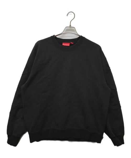 SUPREME（シュプリーム）Supreme (シュプリーム) 22SS Tonal Applique Crewneck ブラック サイズ:XLの古着・服飾アイテム