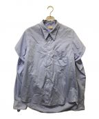 BED J.W. FORDベッドフォード）の古着「Double-Sleeve Shirts」｜ブルー