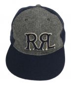 RRLダブルアールエル）の古着「1930s Wool Ball Cap」｜ネイビー×グレー