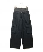 Ameriアメリ）の古着「DENIM LIKE CORSET WORK PANTS」｜ネイビー