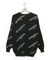 BALENCIAGA (バレンシアガ) AW17 All Over Jacquard Logo Black Crewneck sweater ブラック サイズ:SIZE 34：30000円