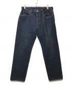 A.PRESSEアプレッセ）の古着「Washed Denim Pants E」｜インディゴ