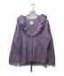 NOUNLESS（ナウンレス）の古着「KID MOHAIR RUFFLE BABY CARDIGAN」｜パープル