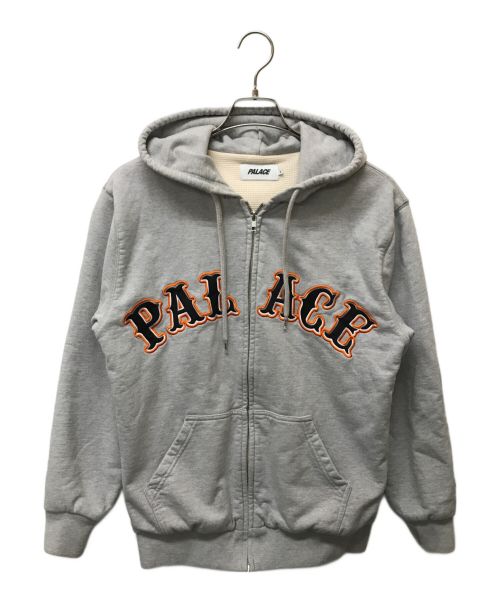 PALACE（パレス）PALACE (パレス) アーチロゴジップパーカー グレー サイズ:SIZE Sの古着・服飾アイテム