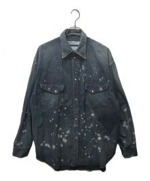 DAIRIKU（ダイリク）の古着「"Damage" Denim Western Over Shirt」｜インディゴ