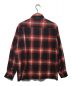 WACKO MARIA (ワコマリア) OMBRE CHECK OPEN COLLAR SHIRT L/S レッド×ブラック サイズ:Ｌ：25000円