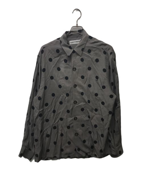 WACKO MARIA（ワコマリア）WACKO MARIA (ワコマリア) DOTS OPEN COLLAR SHIRT グレー サイズ:Lの古着・服飾アイテム