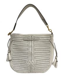 ANYA HINDMARCH（アニヤハインドマーチ）の古着「Neeson Tassel Hobo ショルダーバッグ」｜ホワイト