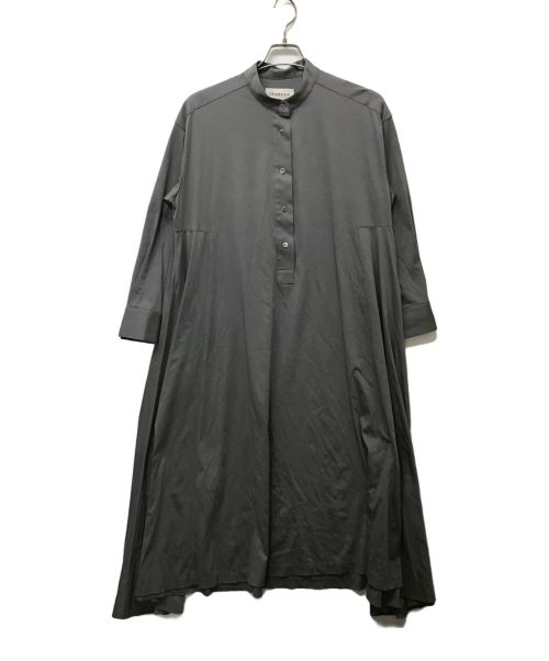 DEPAREILLE（デパリエ）DEPAREILLE (デパリエ) バンドカラーカットソーワンピース グレー サイズ:SIZE 38の古着・服飾アイテム