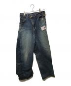 Maison MIHARA YASUHIROメゾン ミハラ ヤスヒロ）の古着「SLIDED PIECE DENIM PANTS」｜インディゴ