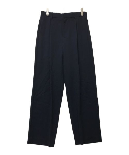 ATON（エイトン）ATON (エイトン) High Twist Wool Wide Pants ネイビー サイズ:2の古着・服飾アイテム