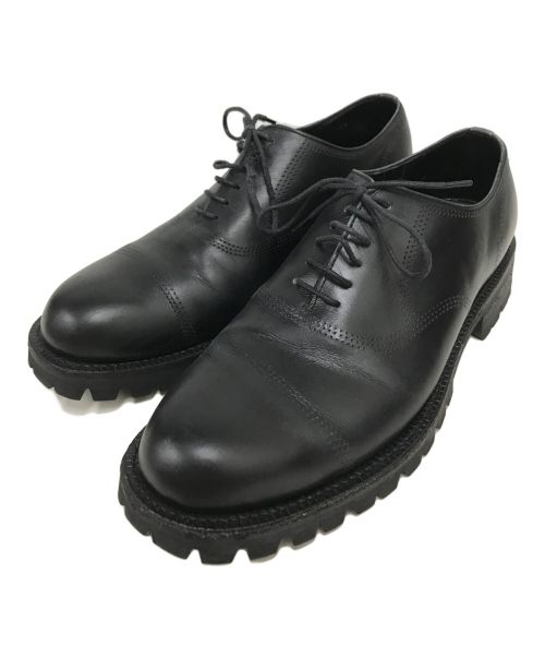 COMME des GARCONS HOMME（コムデギャルソン オム）COMME des GARCONS HOMME (コムデギャルソン オム) 内羽根ストレートチップドレスシューズ ブラック サイズ:SIZE 25cmの古着・服飾アイテム