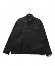 ALMOSTBLACK (オールモストブラック) WVN DENIM MLTRY BLOUSON ブラック サイズ:SIZE 1