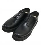 foot the coacherフットザコーチャー）の古着「HARDER GLOXI CUT SOLE ドレスシューズ」｜ブラック