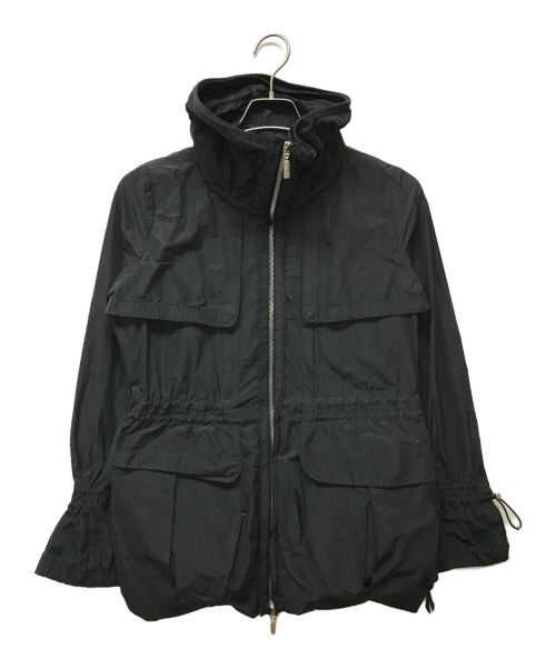 MONCLER（モンクレール）MONCLER (モンクレール) SANDRINE スタンドカラーギャザージャケット ブラック サイズ:SIZE 00の古着・服飾アイテム