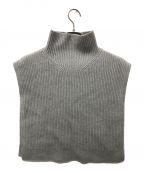 theoryセオリー）の古着「Felted Wool Cash High Neck Dickie」｜グレー