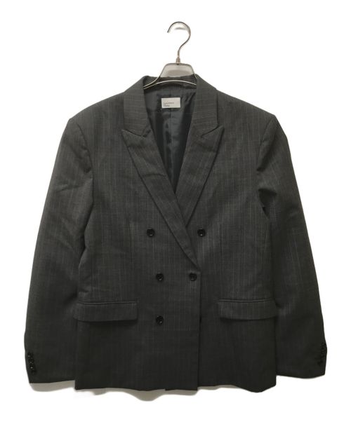 apartment Three（アパートメントスリー）Apartment Three (アパートメントスリー) クラシックダブルブレストブレザー グレー サイズ:2の古着・服飾アイテム