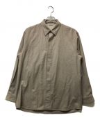 AURALEEオーラリー）の古着「WOOL FULLING FLANNEL CLOTH SHIRTS」｜ベージュ