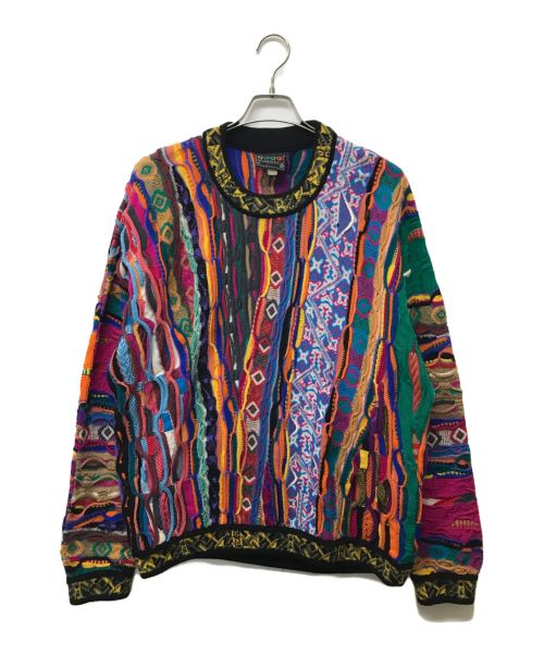 Coogi（クージー）Coogi (クージー) ヴィンテージクレイジーパターンニット マルチカラー サイズ:SIZE Mの古着・服飾アイテム