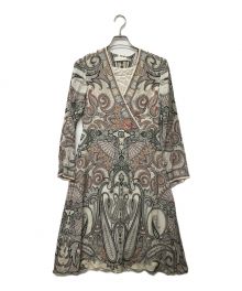 ETRO（エトロ）の古着「総シルクペイズリーワンピース」｜ベージュ