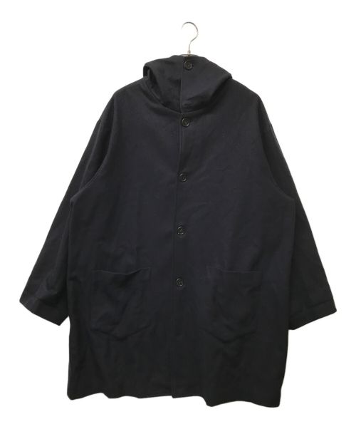 CINI VENEZIA（チニー ベネチア）CINI VENEZIA (チニー ベネチア) フーデッドウールコート ネイビー サイズ:SIZE Freeの古着・服飾アイテム