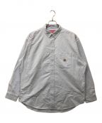 SUPREMEシュプリーム）の古着「Loose Fit Flannel Oxford Shirt」｜ブルー