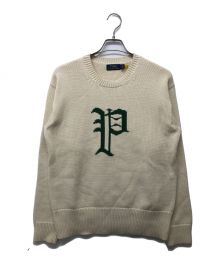 POLO RALPH LAUREN（ポロ・ラルフローレン）の古着「LSCNGOTHICP-LONG SLEEVE-PULLOVER」｜アイボリー