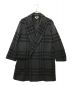 H BEAUTY&YOUTH（エイチ ビューティー&ユース）の古着「DOUBLE FACE MONOTONE CHECK POLO COAT」｜グレー