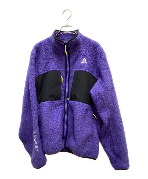 NIKE ACG（ナイキエージーシー）NIKE ACG (ナイキエージーシー) フリースジャケット パープル サイズ:Mの古着・服飾アイテム