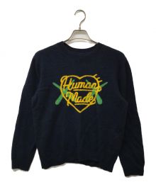 HUMAN MADE×KAWS（ヒューマンメイド×カウズ）の古着「KAWS MADE KNIT SWEATER」｜ネイビー