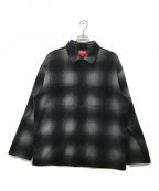 SUPREMEシュプリーム）の古着「Shadow Plaid Fleece Shirt」｜グレー