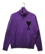 AMI Alexandre Mattiussiアミ アレクサンドル マテュッシ）の古着「ADC FUNNEL NECK SWEATER」｜パープル