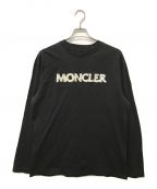 MONCLERモンクレール）の古着「エナメルロゴプリントTシャツ」｜ブラック