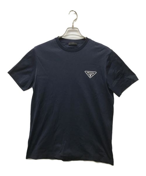 PRADA（プラダ）PRADA (プラダ) インターロックロゴTシャツ ネイビー サイズ:SIZE Lの古着・服飾アイテム