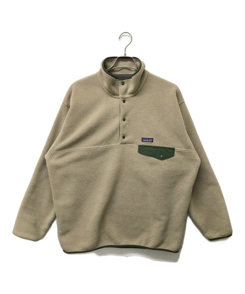 Patagonia SYNCHILLA（パタゴニア シンチラ）Patagonia SYNCHILLA (パタゴニア シンチラ) シンチラ・スナップT・プルオーバー ベージュ(Seabird Grey) サイズ:SIZE Lの古着・服飾アイテム