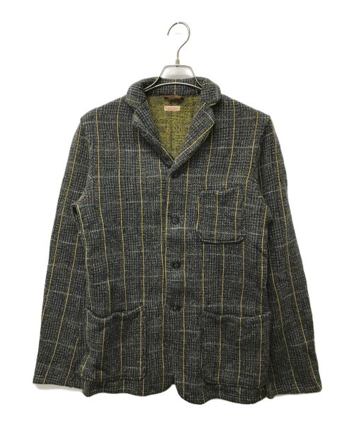 KAPITAL（キャピタル）KAPITAL (キャピタル) チェック柄テーラードジャケット グレー サイズ:SIZE 3の古着・服飾アイテム