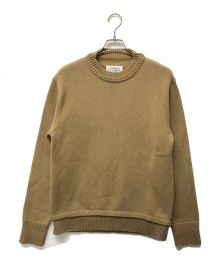 Maison Margiela（メゾンマルジェラ）の古着「エルボーパッチ プルオーバー ニット」｜ブラウン