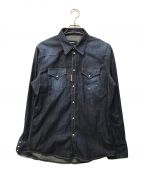 DSQUARED2ディースクエアード）の古着「Western Dark Shirt」｜インディゴ