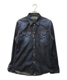 DSQUARED2（ディースクエアード）の古着「Western Dark Shirt」｜インディゴ