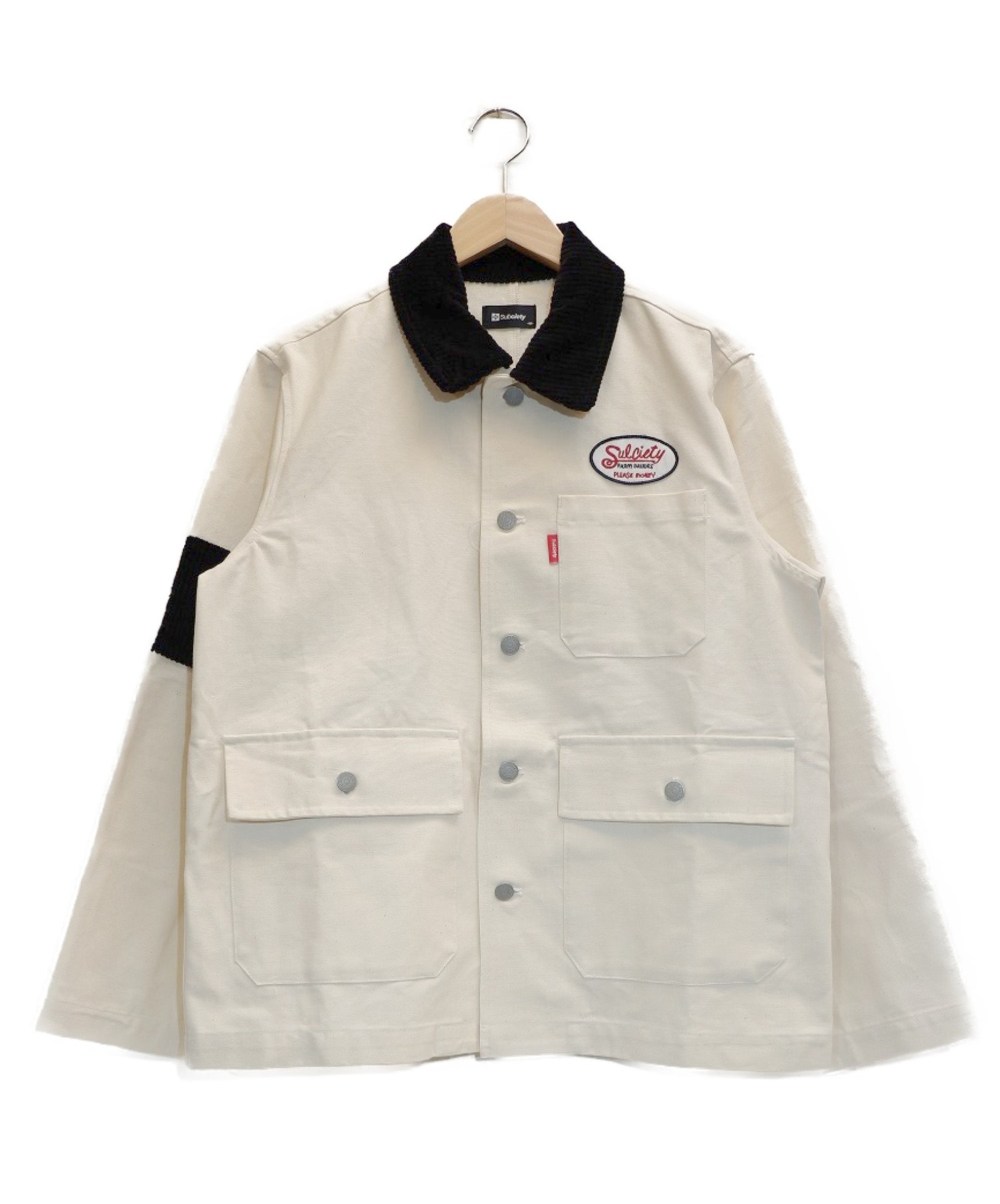 中古 古着通販 Subciety サブサエティ uワークジャケット ホワイト サイズ 表記サイズ M 未使用品 参考定価 27 000 税 ブランド 古着通販 トレファク公式 Trefac Fashion