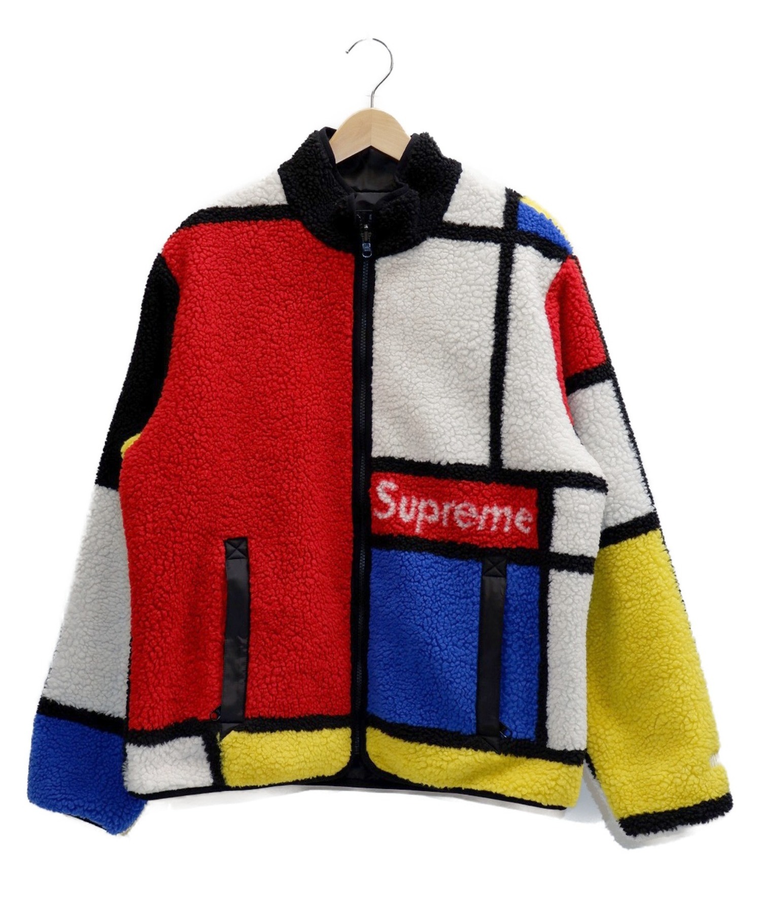 Supreme colorblocked fleece jacketモンドリアン | angeloawards.com