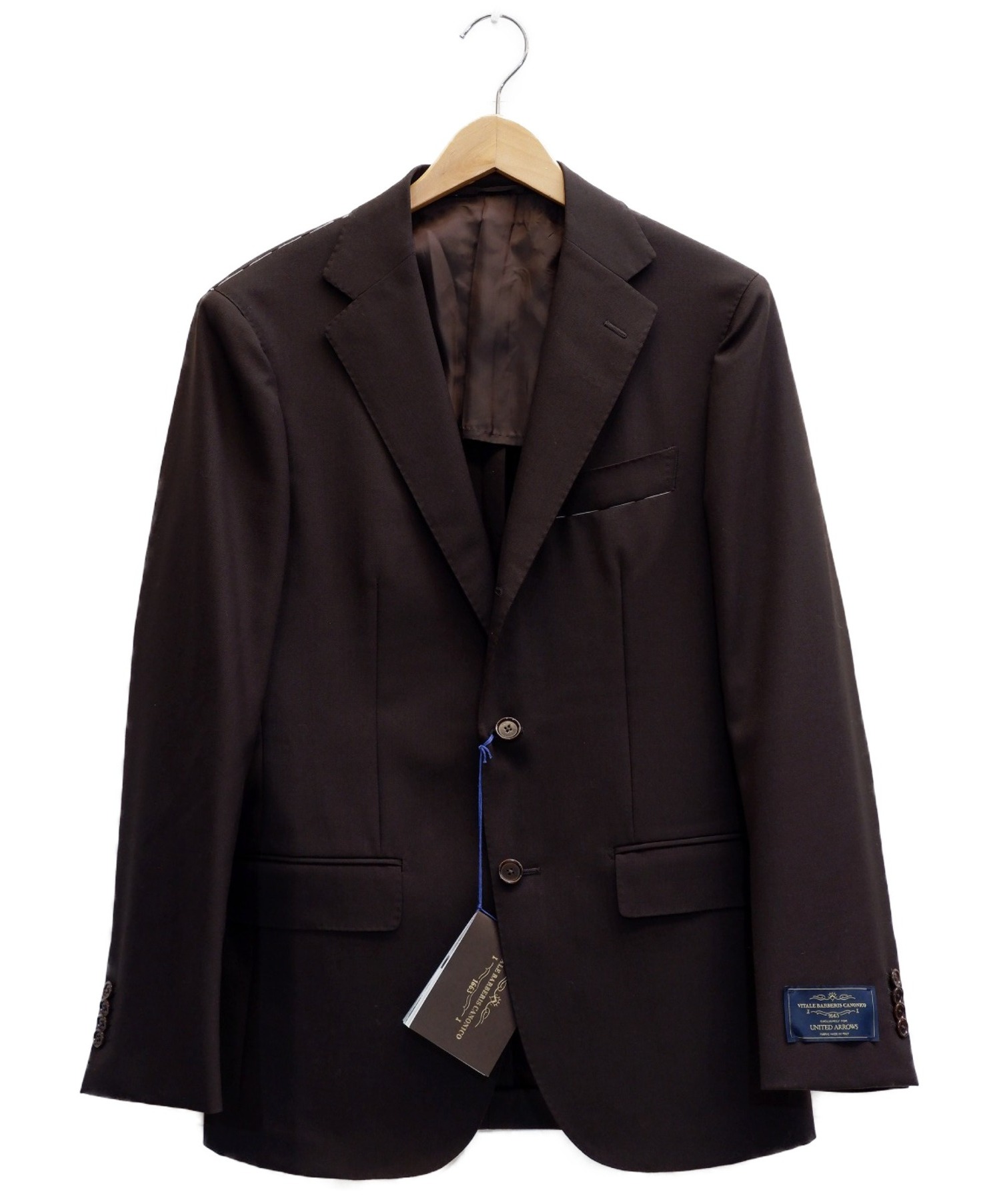 中古 古着通販 United Arrows ユナイテッドアローズ 3bスーツ ブラウン サイズ 表記サイズ 46 Uadt Vitale Barberis Canon ブランド 古着通販 トレファク公式 Trefac Fashion