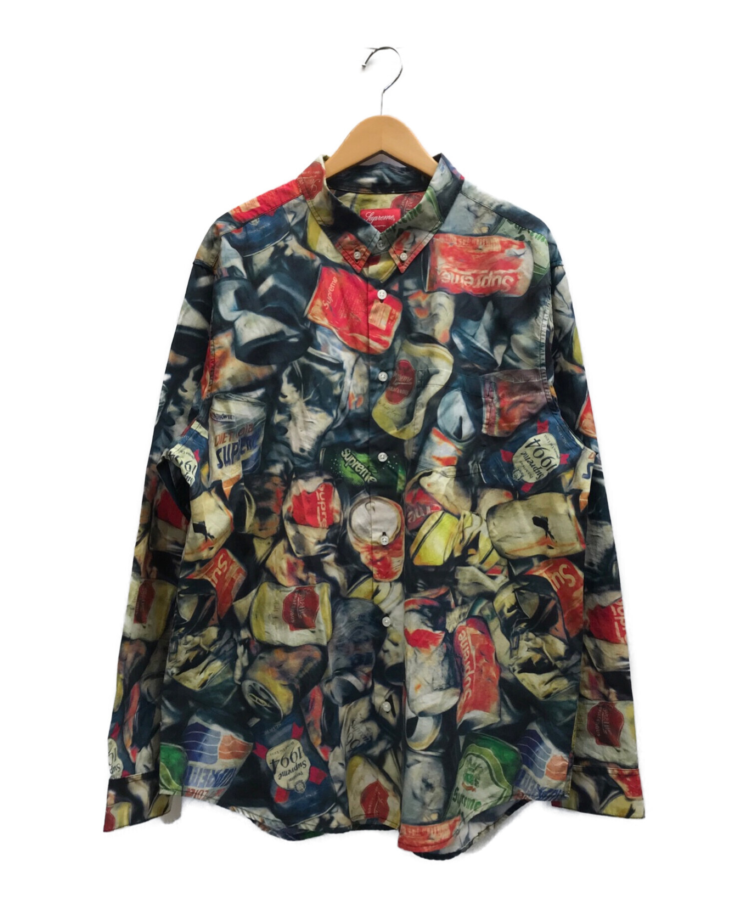 新品未使用／Lサイズ／supreme cans shirt／シュプリーム シャツ