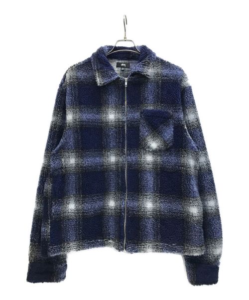 中古・古着通販】stussy (ステューシー) Shadow Plaid Sherpa Zip