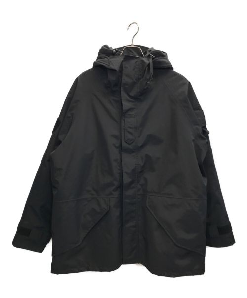 SBB（エスビービー）SBB (エスビービー) PARKA IMPERM CON LINER イタリア軍 ミリタリーパーカージャケット フーディー ライナー付 ブラック サイズ:XLの古着・服飾アイテム